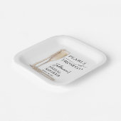 Parels en Prosecco Vrijgezellenfeest Papieren Bordje (Gebogen)