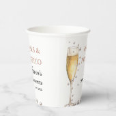 Parels en Prosecco Vrijgezellenfeest Party Papieren Bekers (Rechts)