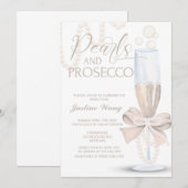 Parels en Prosecco, Vrijgezellenfeest, Prosecco Pe Kaart (Voorkant / Achterkant)