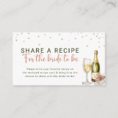 Parels en Prosecco Vrijgezellenfeest Recept Aanvra Informatiekaartje (Voorkant)