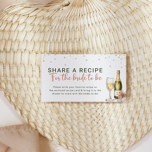 Parels en Prosecco Vrijgezellenfeest Recept Aanvra Informatiekaartje