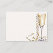 Parels en Prosecco Vrijgezellenfeest Recept Informatiekaartje (Achterkant)