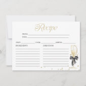 Parels en Prosecco Vrijgezellenfeest Recept Kaart (Voorkant)