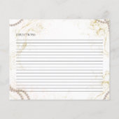 Parels en Prosecco Vrijgezellenfeest Recept Kaart (Achterkant)