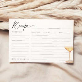 Parels en Prosecco Vrijgezellenfeest Recept Kaart