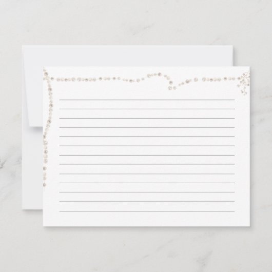 Parels en Prosecco Vrijgezellenfeest Recept Kaart (Achterkant)