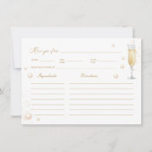 Parels en Prosecco Vrijgezellenfeest Recept Kaart (Voorkant)