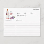 Parels en Prosecco Vrijgezellenfeest Recept Kaart (Voorkant)