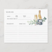 Parels en Prosecco Vrijgezellenfeest Recept Kaart (Voorkant)