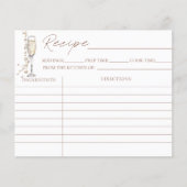 Parels en Prosecco Vrijgezellenfeest Recept Kaarte (Voorkant)