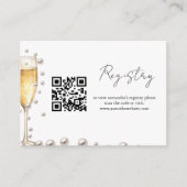 Parels en Prosecco vrijgezellenfeest register Informatiekaartje (Voorkant)