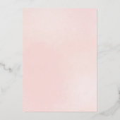 Parels en Prosecco Vrijgezellenfeest Roos Gold Folie Uitnodiging (Achterkant)