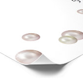 Parels en Prosecco Vrijgezellenfeest Welkom Perfect Poster (Hoek)