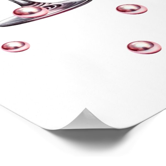 Parels en Prosecco Vrijgezellenfeest Welkom Poster (Hoek)