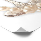 Parels en Prosecco Vrijgezellenfeest Welkom Poster (Hoek)