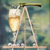 Parels en Prosecco vrijgezellenfeest Welkomstbord Acryl Bord (Neutraal)