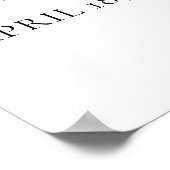 Parels en Prosecco Vrijgezellenfeest Welkomstbord Poster (Hoek)