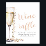 Parels en Prosecco Vrijgezellenfeest Wijn Raffle G Poster<br><div class="desc">Het "Parels en Prosecco Vrijgezellenfeest Wijnraffelspel" is een elegante en onderhoudende activiteit voor uw vrijgezellenfeest. Met verfijnde parels en prosecco motieven voegt dit spel een vleugje luxe toe aan het evenement. Gasten kunnen loterijkaartjes kopen voor een kans om flessen wijn te winnen, wat opwinding en anticipatie creëert. Toon dit spel...</div>