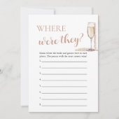 Parels en Prosecco Waar Waren Ze Paar Spel Kaart (Voorkant)