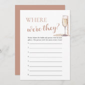 Parels en Prosecco Waar Waren Ze Paar Spel Kaart (Voorkant / Achterkant)