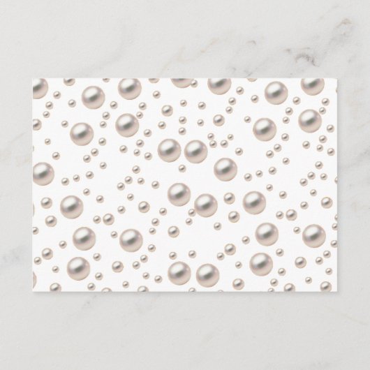 Parels en Prosecco Wijn Raffle Vrijgezellenfeest S Informatiekaartje (Achterkant)