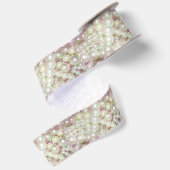 parels en roze maaltijd satijnen lint (Achterkant)