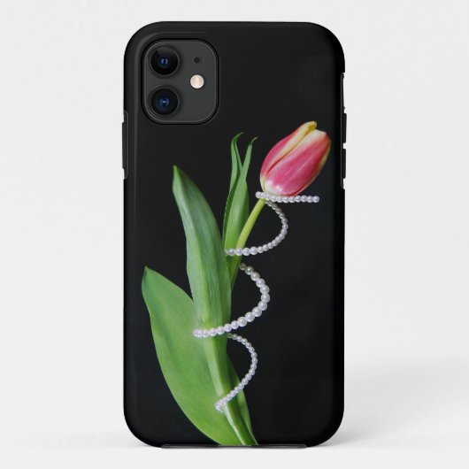 Parels gewikkeld rond tulp Case-Mate iPhone case (Achterkant)