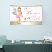 Parels Hak Princess Engel Baby Shower Spandoek (Beurs)