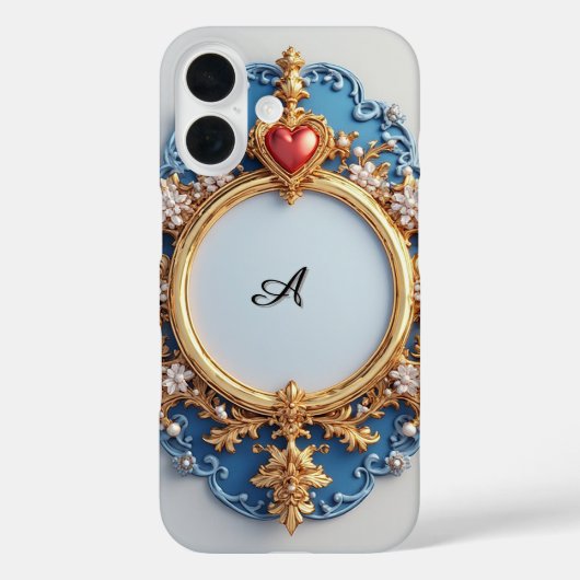 Parels Hart Gloed Luxe ✨ Romantische Elegante Fram Case-Mate iPhone Case (Achterkant)