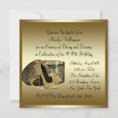 Parels High Heel Schoenen Zwart Goud Vrouwen Verja Kaart (Achterkant)