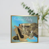 Parels Hoge Hak Schoenen Blauwgroen Blauw Vrouwen  Kaart (Staand voorkant)