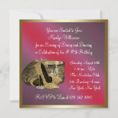 Parels Hoge Hak Schoenen Vrouwen Rode Verjaardag Kaart (Achterkant)