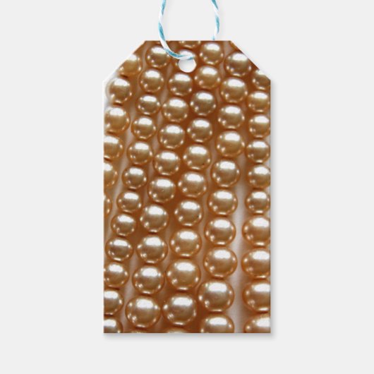 Parels -  juwelen cadeaulabel (Voorkant)