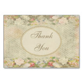 Parels & Kant Shabby Chic Bloemen Bedankt (Voorkant)