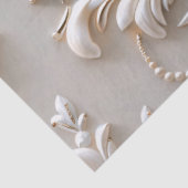 Parels Kristallen Franse Damask Borduurwerk Decoup Tissuepapier (Detail)