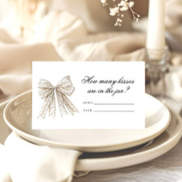 Parels Nu Hoeveel Kisses Bruids Spel Informatiekaartje