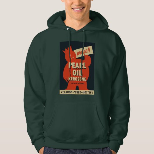 Parels olie kerosine hoodie (Voorkant)