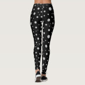 Parels op een zwarte achtergrond leggings (Achterkant)