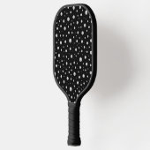 Parels op een Zwarte Achtergrond Pickleball Paddle (Links)