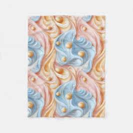 Parels op golven van sereniteit fleece deken