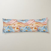 Parels op golven van sereniteit lichaamskussen (Achterkant)