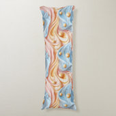 Parels op golven van sereniteit lichaamskussen (Voorkant Verticaal)