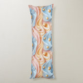 Parels op golven van sereniteit lichaamskussen (Achterkant (Verticaal))