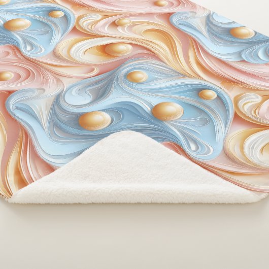 Parels op golven van sereniteit sherpa deken (3/4)