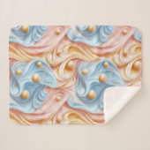 Parels op golven van sereniteit sherpa deken (Voorkant (horizontaal))