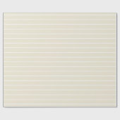 Parels Parel Wit Dune Horizontaal Gestreepte Cadeaupapier (Vlak)