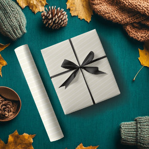 Parels Parel Wit Dune Horizontaal Gestreepte Cadeaupapier