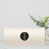 Parels Parelmoer Goud Glam Monogram Cadeaubon (Staand voorkant)