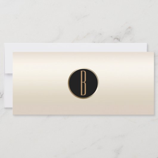 Parels Parelmoer Goud Glam Monogram Cadeaubon (Voorkant)