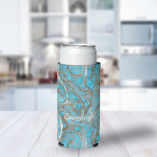 Parels Parelmoer Marmer Steen Monogram Seltzer Blikjeskoeler